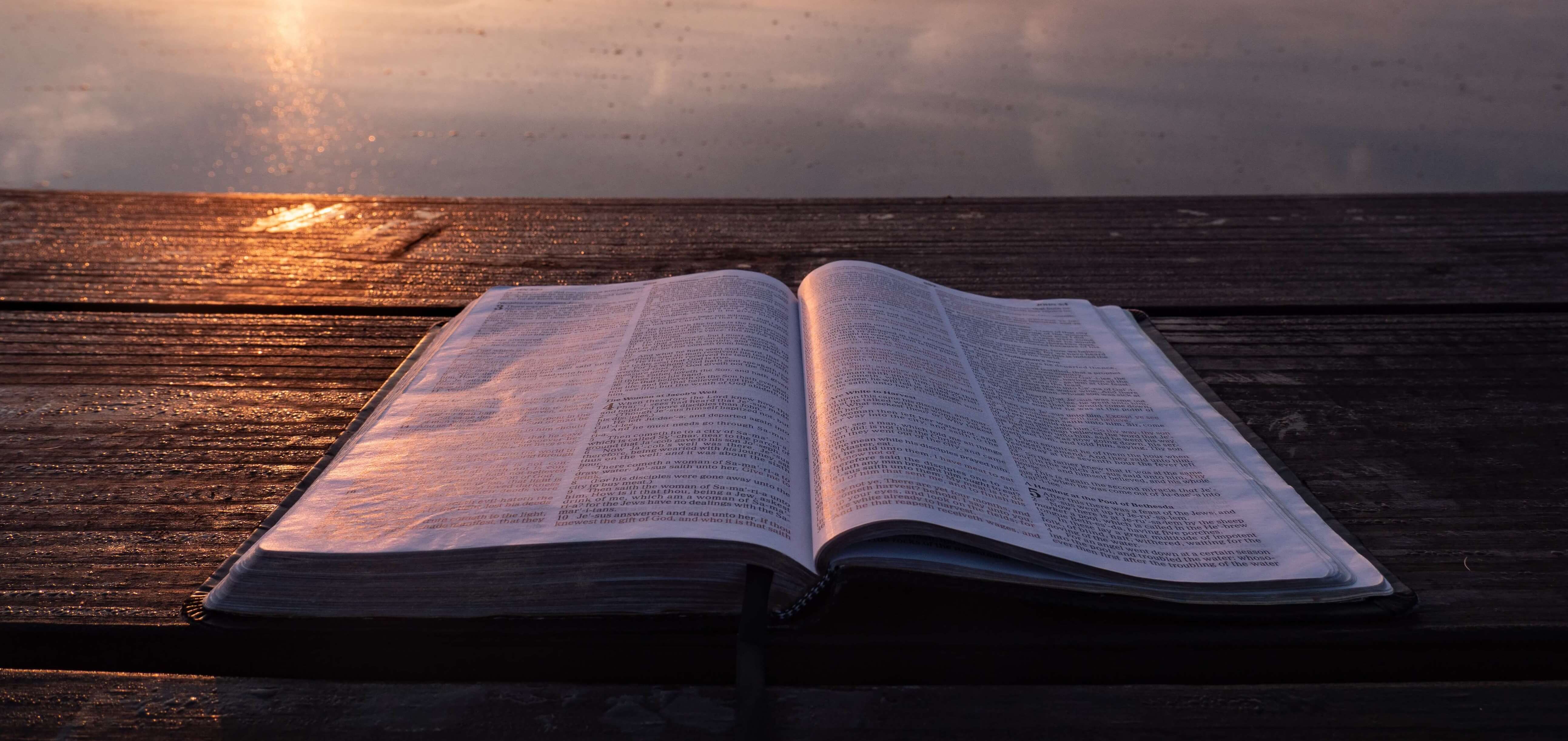 bible overlooking water